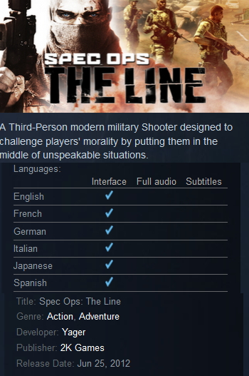Spec Ops: The Line (steam) - Click Image to Close